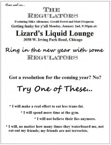 Regulators flyer jan 2nd 2012